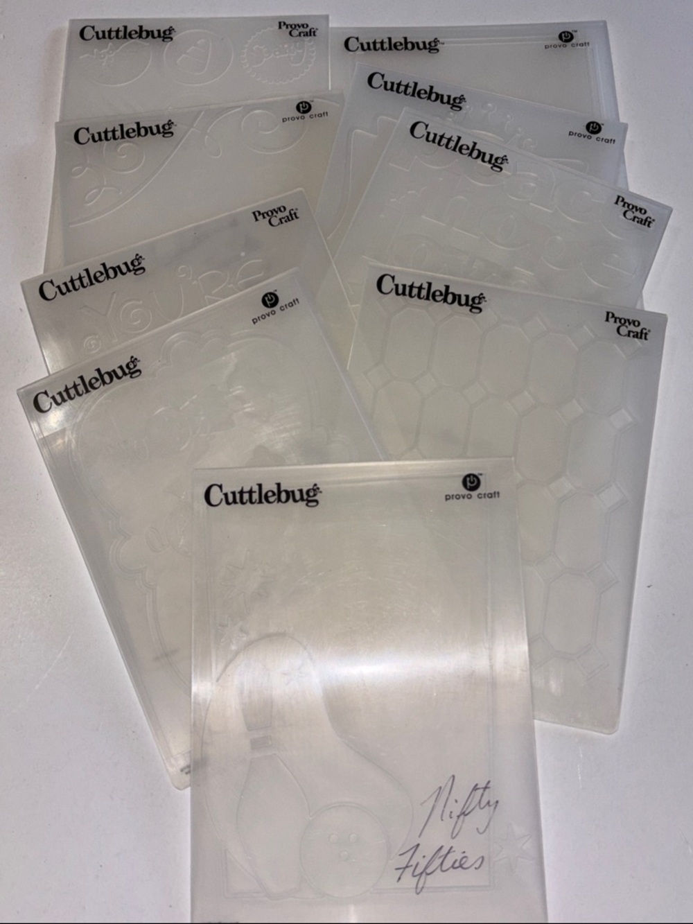 Cuttlebug Embossing Folders - Clear Set - Picture 2 of 16